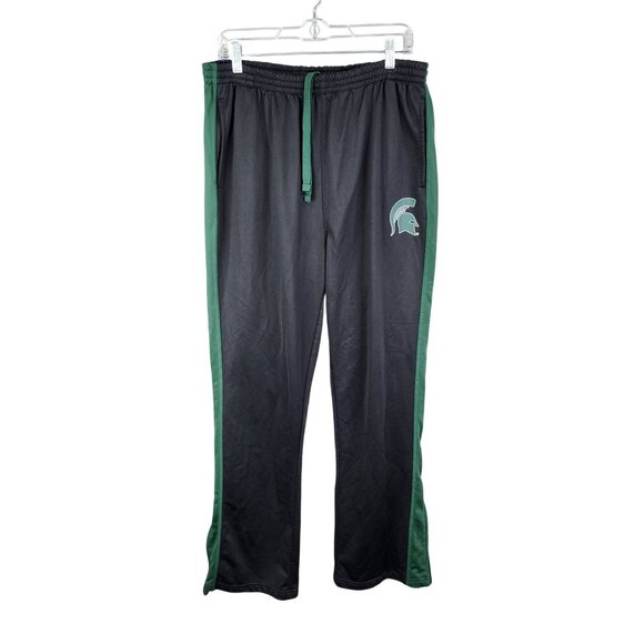 Mens Black & Green Michigan State Spartans Campus Heritage Track Pants Size XL - Picture 1 of 11